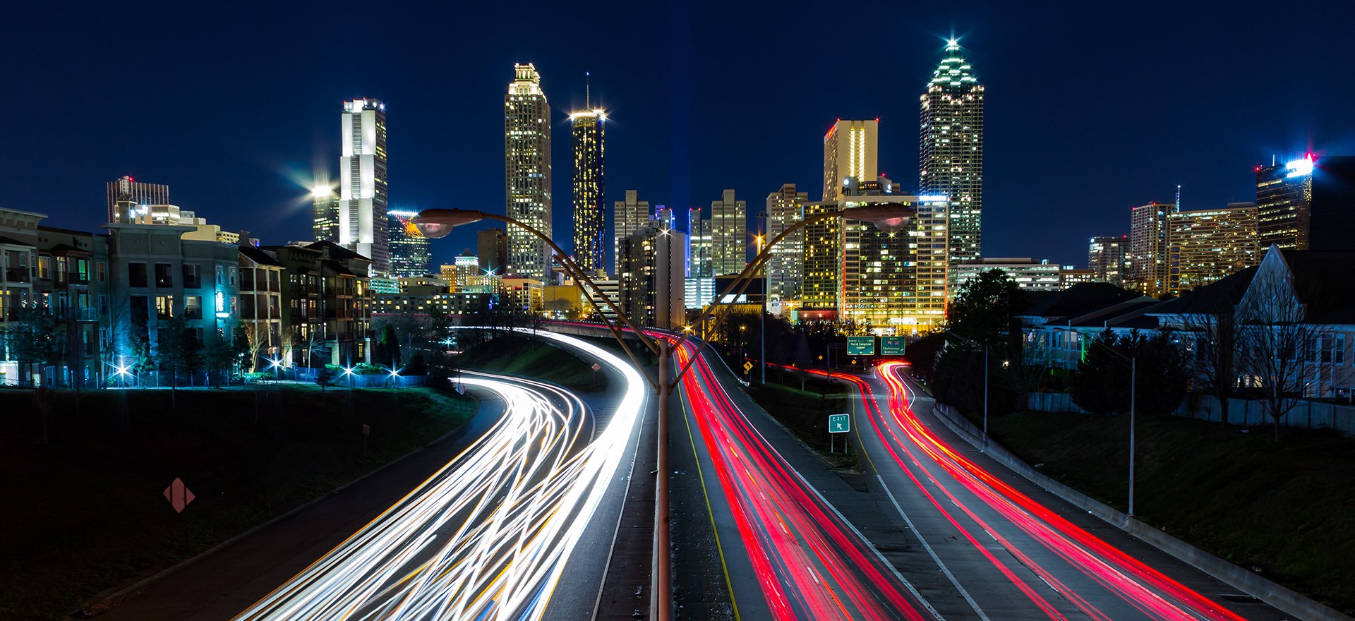 View of Atlanta at night